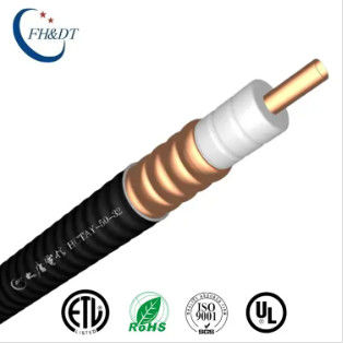 1-1/4″ Flexible Coaxial Cable PE Jacket Copper Feeder Wire 50 Ohm Low VSWR